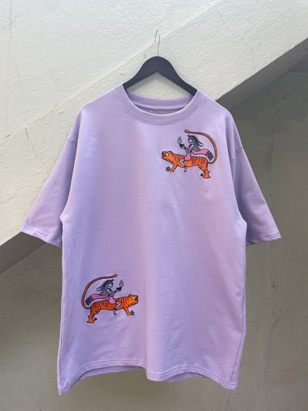 Embriodered Devi T-Shirt - Anahaत
