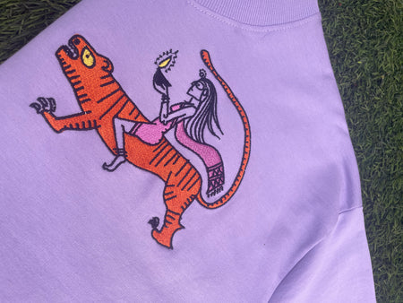 Embriodered Devi T-Shirt - Anahaत